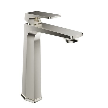 ANZZI 1-Handle Bathroom Vessel Sink Faucet in Brushed Nickel L-AZ904BN